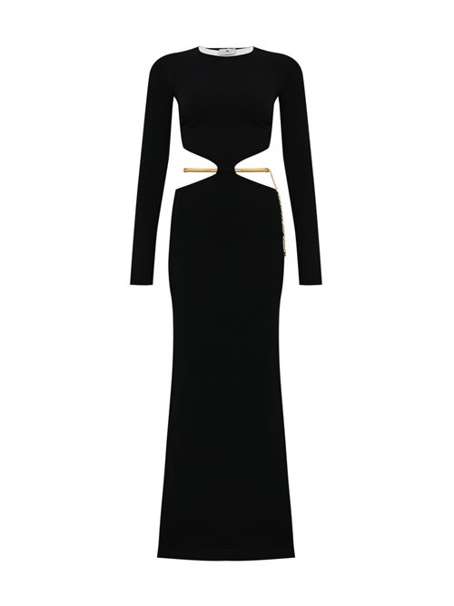 Abito Red Carpet in maglia di viscosa con snake gioiello Elisabetta