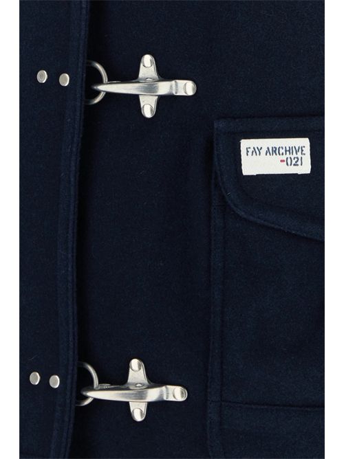 Giubbotto 4 Ganci in panno di Lana Délavé FAY | MAM1351148LXQ1U808