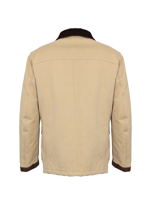 Giubbotto 4 Ganci in Cover di Cotone Sabbia Fay Archive FAY | MAM1351148LXQ2C003