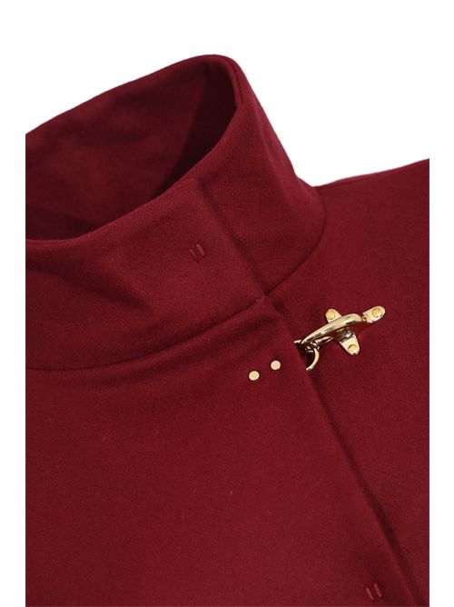 Cappa in Panno di Lana Rosso sangue FAY | NAW12514490SGLR004