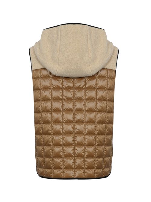 Gilet in Tessuto Tecnico Trapuntato a Quadri con gancio FAY | NAW20514040XOS310U