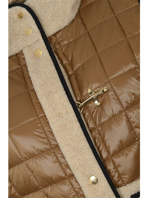 Gilet in Tessuto Tecnico Trapuntato a Quadri con gancio FAY | NAW20514040XOS310U