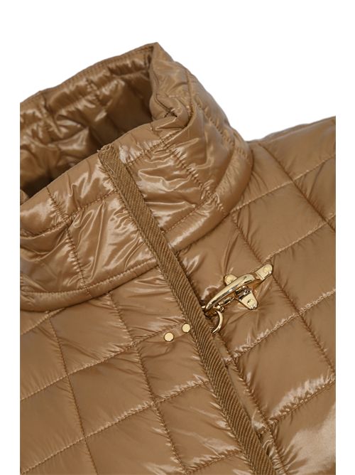Cappa in Nylon trapuntato e Velluto con gancio Cammello FAY | NAW22513490XOS02P0