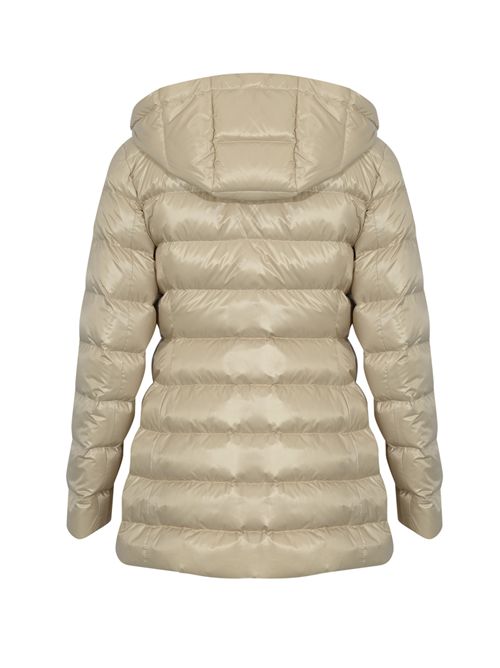 Piumino Lungo in Nylon con Gancio Beige FAY | NAW36513160ICIB204