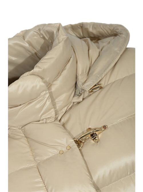 Piumino Lungo in Nylon con Gancio Beige FAY | NAW36513160ICIB204