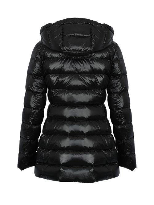 Piumino Lungo in Nylon con Gancio Nero FAY | NAW36513160ICIB999