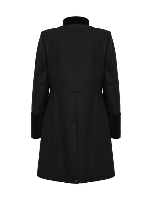 Cappotto Virginia Coat in Panno di Lana Nero FAY | NAW50513130SGLB999