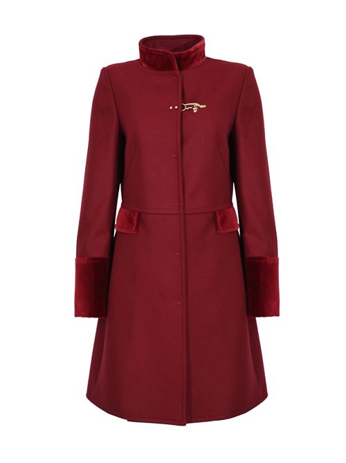 Cappotto Virginia Coat in Panno di Lana Rosso sangue FAY | NAW50513130SGLR004