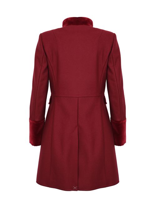 Cappotto Virginia Coat in Panno di Lana Rosso sangue FAY | NAW50513130SGLR004