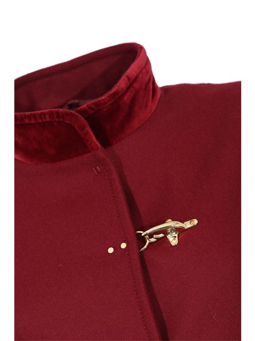 Cappotto Virginia Coat in Panno di Lana Rosso sangue FAY | NAW50513130SGLR004