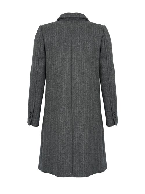 Cappotto in Panno di misto Lana Gessato FAY | NAW51513560XMTB803
