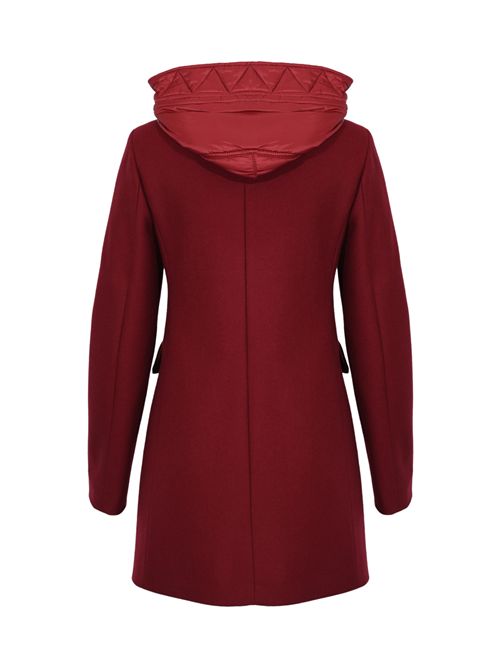 Cappotto Toggle Coat in Panno di Lana Rosso sangue FAY | NAW59513430SGLR004