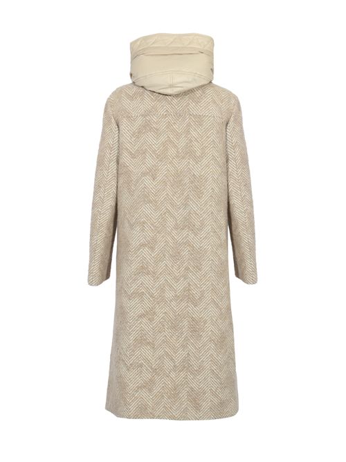 Cappotto Double Front in Resca di Lana e Mohair Beige FAY | NAW59513820XKMC205