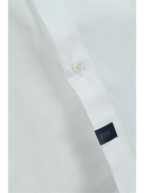 Camicia con collo alla francese stretch Bianco FAY | NCMA151259SORMB001