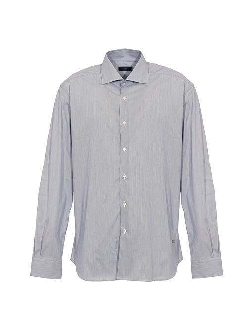 Camicia in misto cotone millerighe Navy FAY | NCMA151259SXPUU807