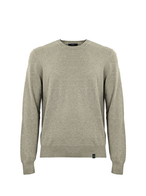 Maglia Pull girocollo in lana Kaki chiaro FAY | NMMC1512420CQTS400