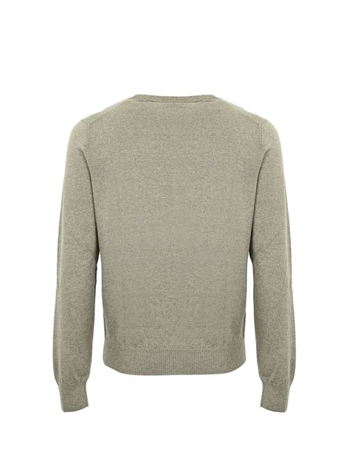Maglia Pull girocollo in lana Kaki chiaro FAY | NMMC1512420CQTS400
