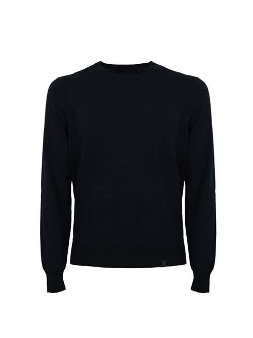 Maglia Pull girocollo in lana Blu Navy FAY | NMMC1512420CQTU807