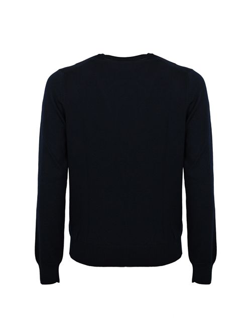 Maglia Pull girocollo in lana Blu Navy FAY | NMMC1512420CQTU807