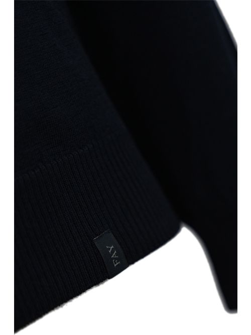 Maglia Pull girocollo in lana Blu Navy FAY | NMMC1512420CQTU807