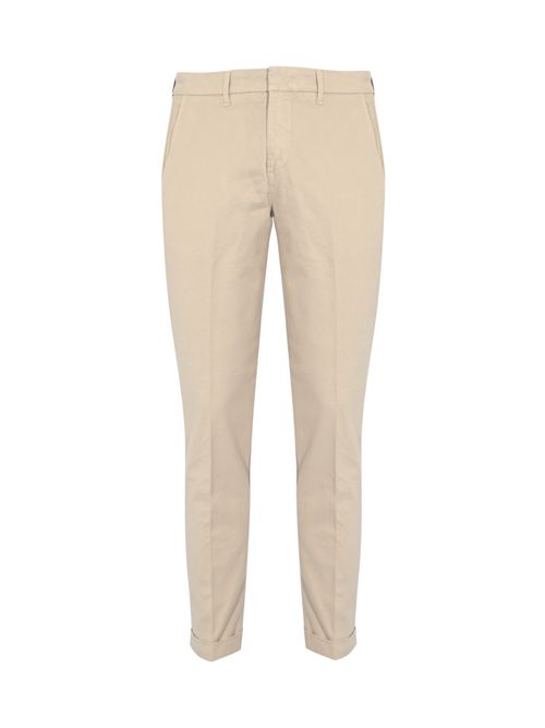 Pantaloni Slim in Gabardina di cotone Beige FAY | NTM8651187TQGGC214