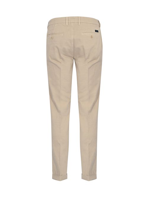 Pantaloni Slim in Gabardina di cotone Beige FAY | NTM8651187TQGGC214
