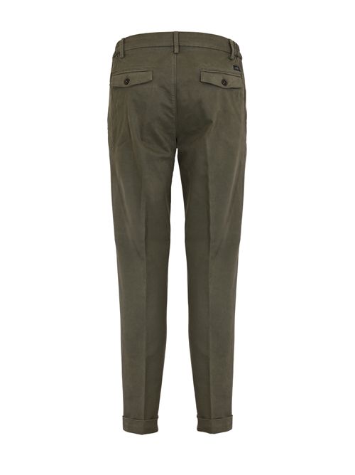 Pantaloni Slim Capri in Gabardine di cotone Grigio FAY | NTM8651190TQGGB406