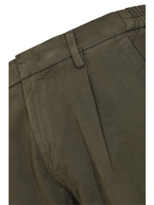 Pantaloni Slim Capri in Gabardine di cotone Grigio FAY | NTM8651190TQGGB406