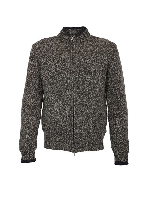 Cardigan in lana e alpaca con zip FEDELI | MU00627724