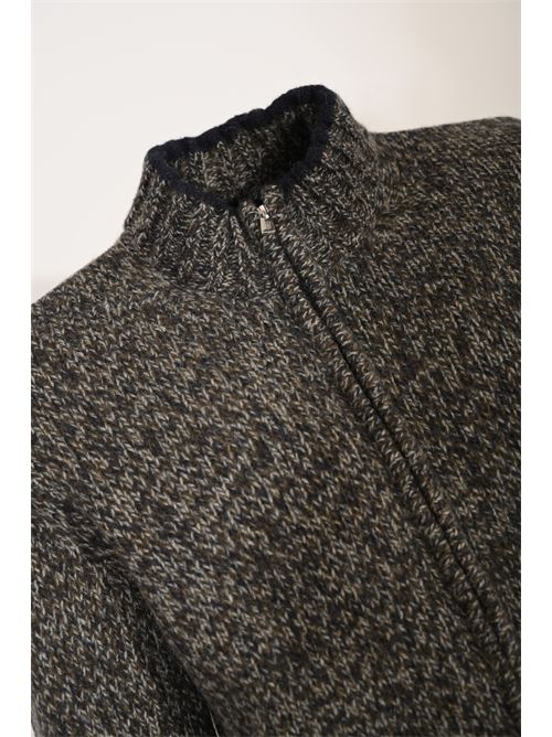 Cardigan in lana e alpaca con zip FEDELI | MU00627724