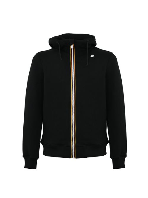 Felpa con cappuccio Black Pure K-WAY | K2141DWUSY