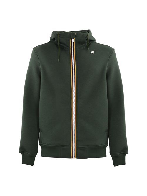 Felpa con cappuccio Greem Blackish K-WAY | K2141DWWMR