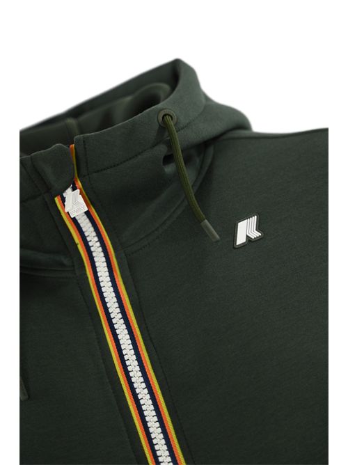 Felpa con cappuccio Greem Blackish K-WAY | K2141DWWMR