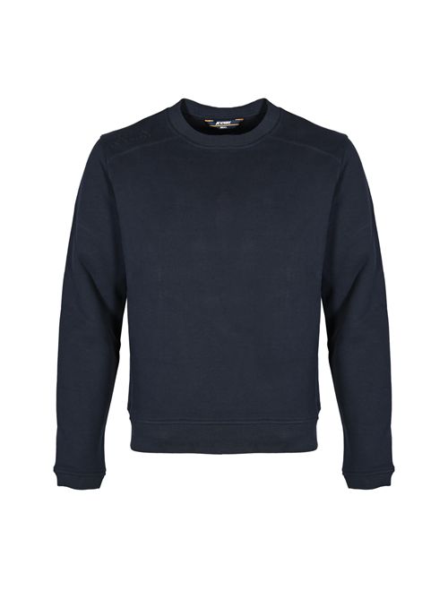 Felpa Perruel in cotone e cashmere Blue Depht K-WAY | K4147PWK89