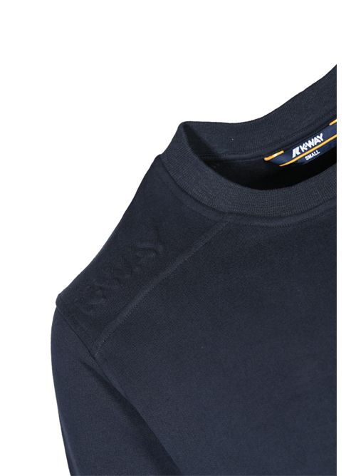 Felpa Perruel in cotone e cashmere Blue Depht K-WAY | K4147PWK89