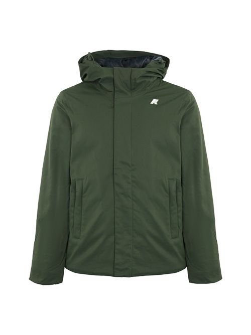Giubbotto Jacko Marmotta in twill Verde K-WAY | K8133DWAL7