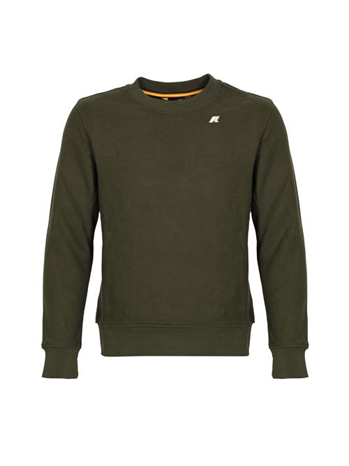 Felpa Baptiste in pile di cotone Green Blackish K-WAY | K8133GWWMR