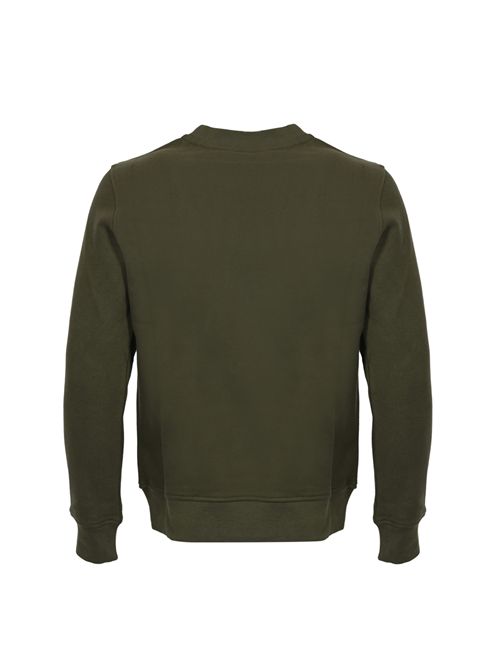 Felpa Baptiste in pile di cotone Green Blackish K-WAY | K8133GWWMR