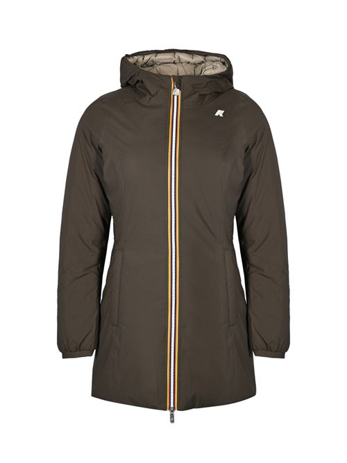 Giubbotto Denise ST Thermo Reversible Black Olive - Green K-WAY | K8134CWB42