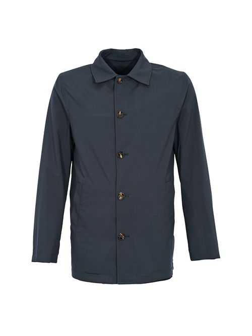 Cappotto Nure reversibile in cashmere e tessuto tecnico Blu navy KIRED | NURE19000