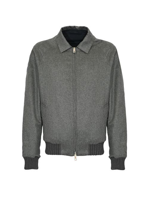 Bomber reversibile Cisa in cashmere e tessuto tecnico Grigio/Blu KIRED | WCISAW6818003000