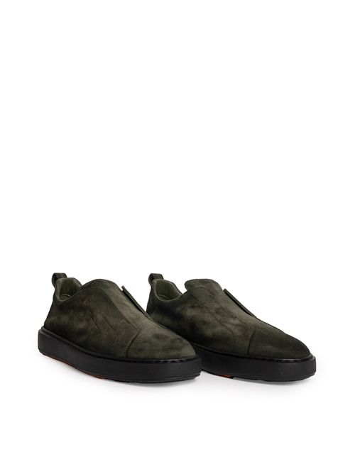 Sneakers senza lacci Victory in pelle scamosciata Santoni | MBCD21995NEATGELV49