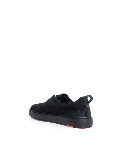 Sneaker slip-on da uomo in suede blu Santoni | MBCD21995OCATSEYU60