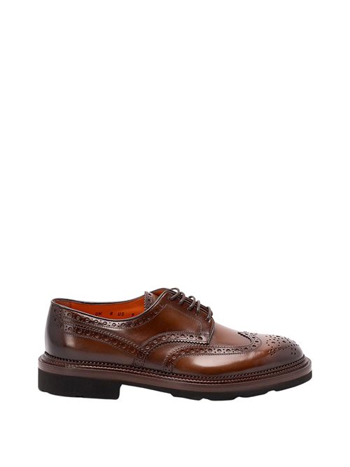 Scarpa Stringata Derby brogue in pelle Santoni | MCCO15761JL4GNTGM48
