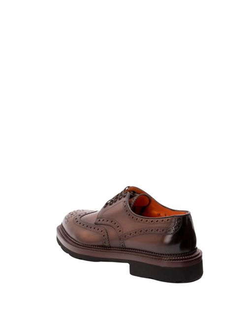 Scarpa Stringata Derby brogue in pelle Santoni | MCCO15761JL4GNTGM48