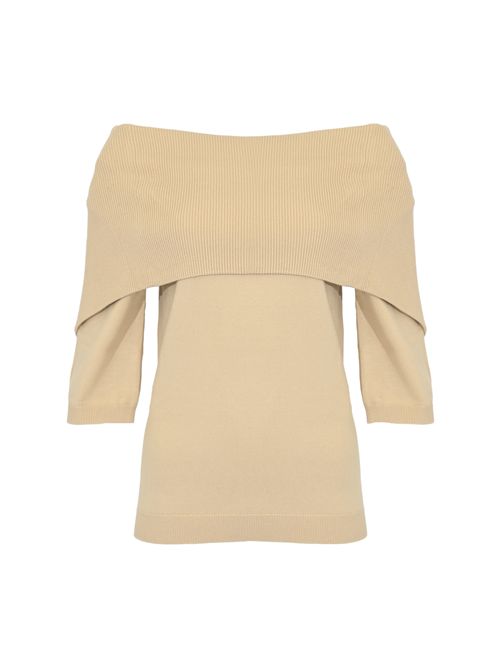 Maglia Concetta in viscosa Perla Semicouture | S5WA05B61-1