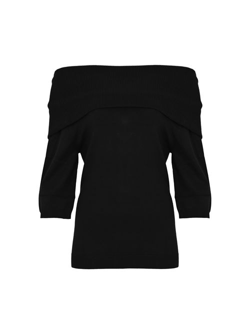 Maglia Concetta in viscosa Nero Semicouture | S5WA05Y69-0