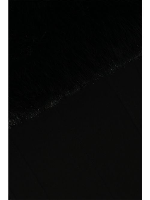 Tuta Claudia in punto Milano di viscosa con ecopelliccia Semicouture | S5WL33Y69-0