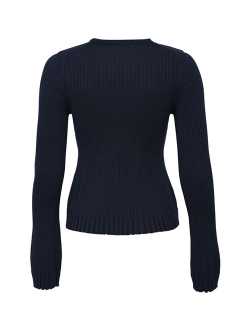 Maglia Veronique in viscosa stretch a costine Semicouture | Y5WA01K92-1