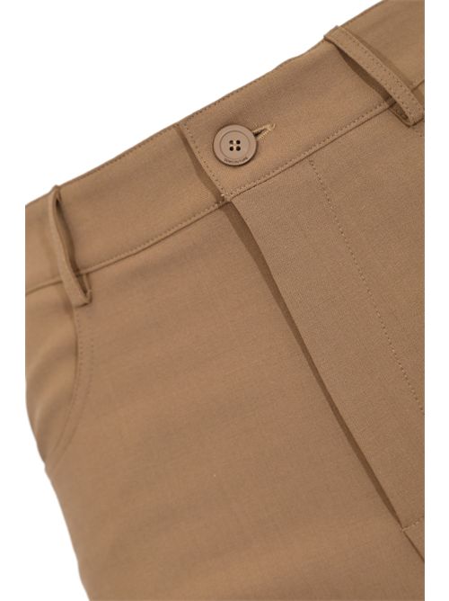 Pantalone Daria in fresco di lana Sabbia Semicouture | Y5WI27V32-1